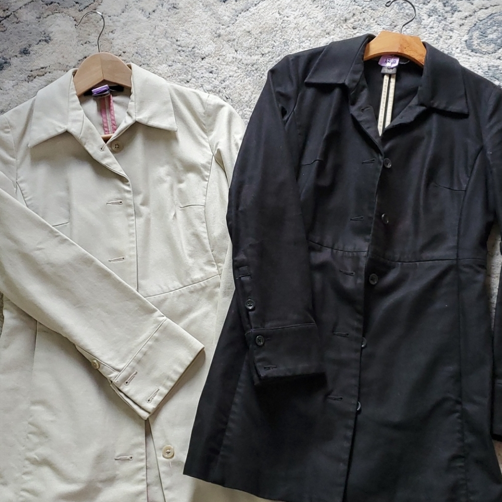 2 banana republic long coats xs